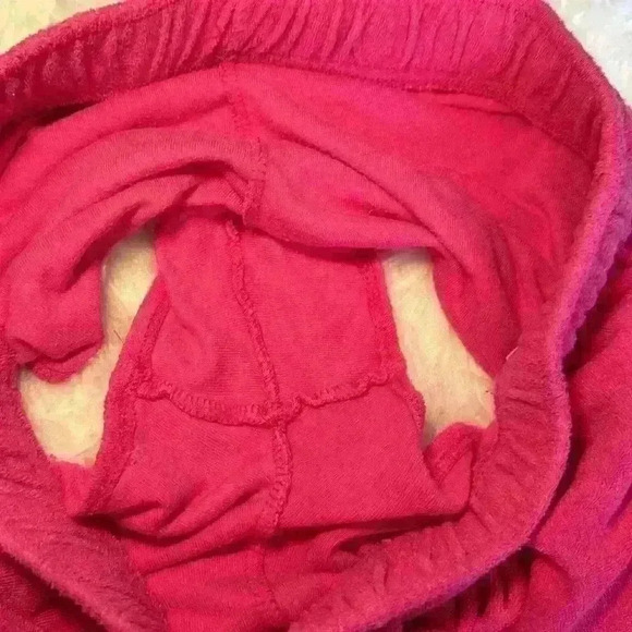 Wild Fable Hot Pink Terrycloth Elastic Waistband Shorts w Pockets Size Large - Picture 5 of 10
